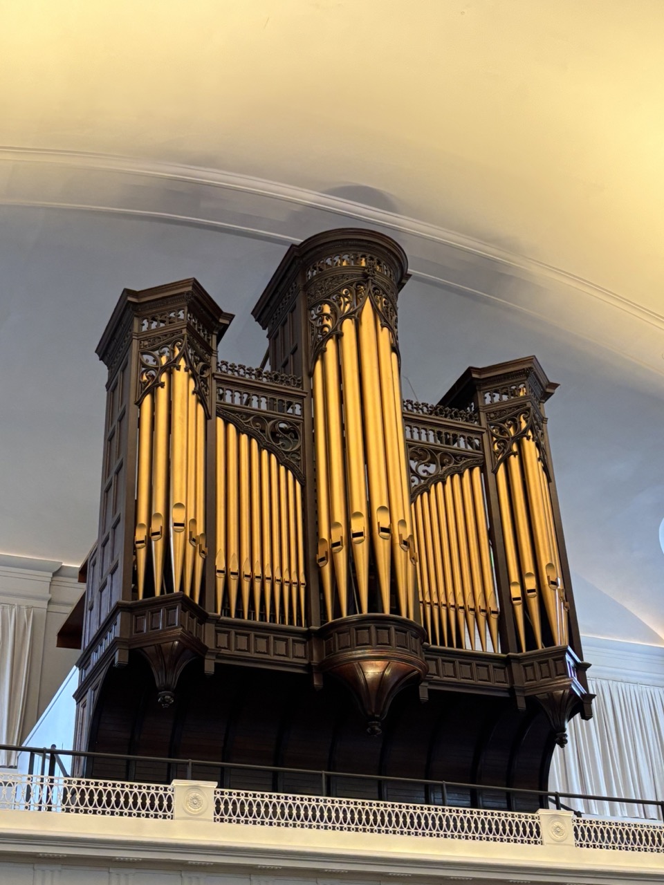 Church organ pipework